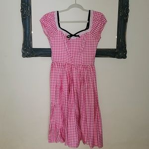 Vixen pink Bardot dress